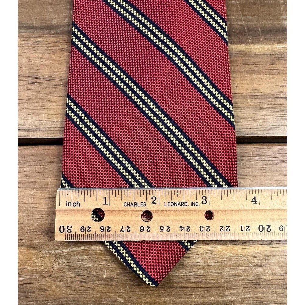 Brooks Brothers Makers Men's Tie 100% Silk Made in USA Vintage 58 Preppy - Picture 5 of 6